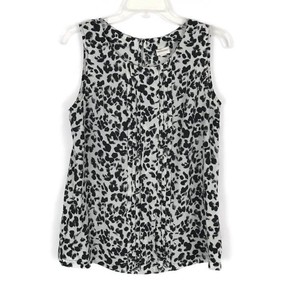 Merona Womens Shirt Size Medium M Black & White - Picture 1 of 5